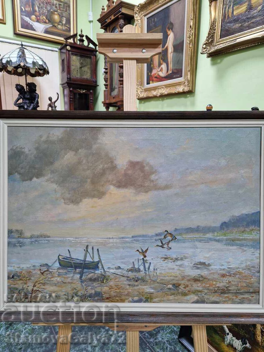 Licitație Mare autor maestru pictând ulei pe pânză Licitație Mare autor maestru pictând ulei pe pânză