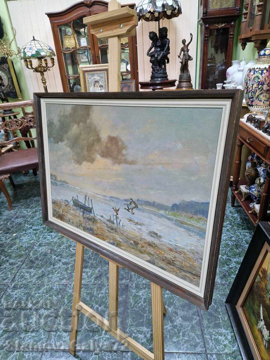 Mare autor maestru pictând ulei pe pânză - 7