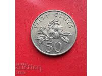 Singapore-50 cents 1995