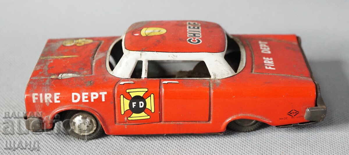 Auction  Old Japanese Metal Toy Model Police Car