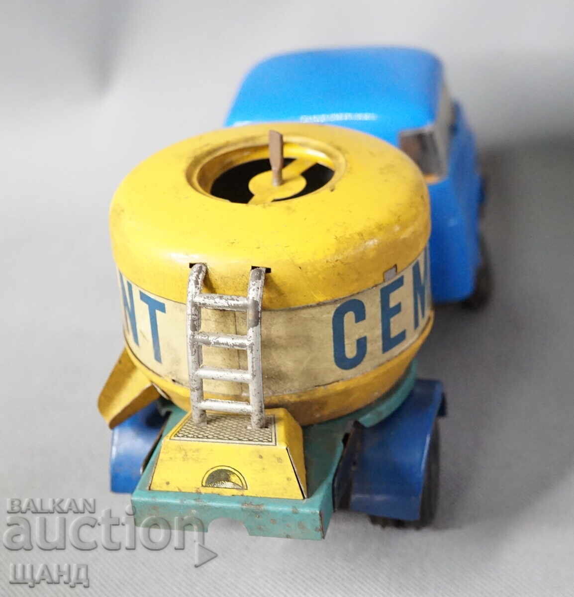 Livrarea Vechi model de jucărie de camion de ciment din metal rar german