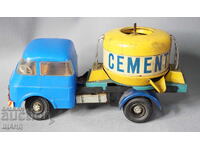 Old Rare German Metal Cement Truck Toy Model