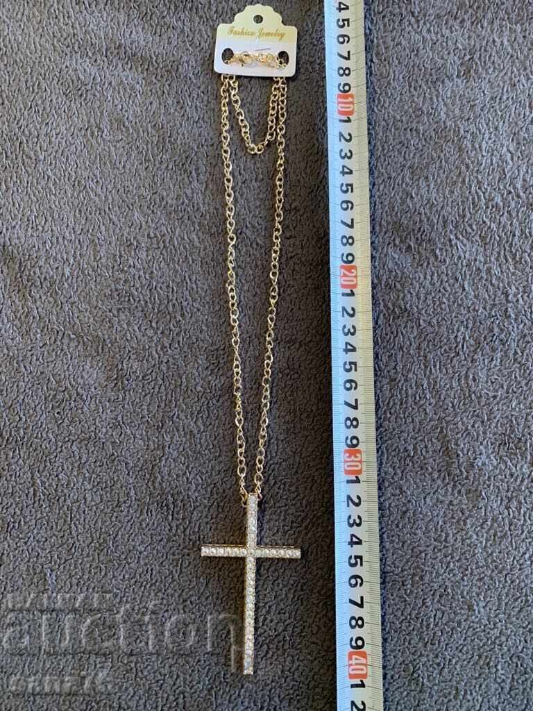 Beautiful new women's necklace-Cross-4 with price 4.00 BGN | € 2.05 Beautiful new women's necklace-Cross-4 with price 4.00 BGN | € 2.05