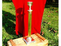 Antique brass candlestick, 39 cm.