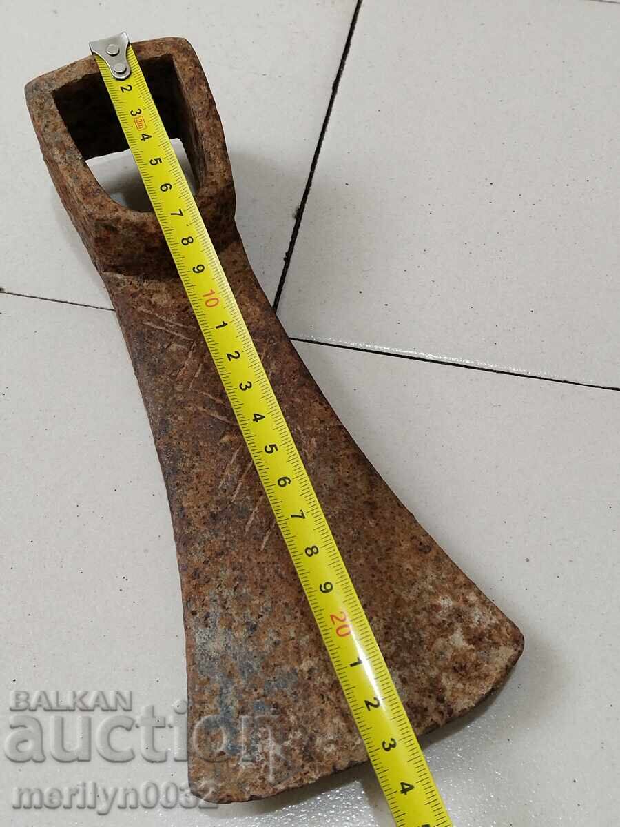 Old forged turnhoe, wrought iron, hoe, blade, axe - 6 Old forged turnhoe, wrought iron, hoe, blade, axe - 6