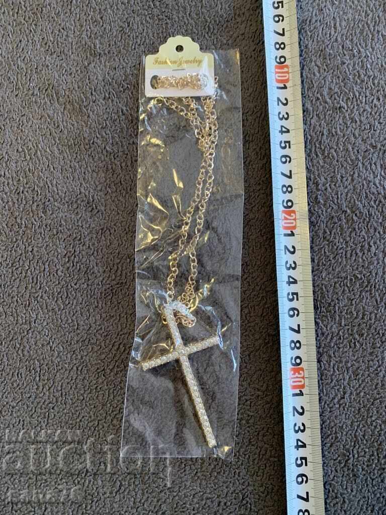 Beautiful new women's necklace-Cross-8 with price 4.00 BGN | € 2.05 Beautiful new women's necklace-Cross-8 with price 4.00 BGN | € 2.05