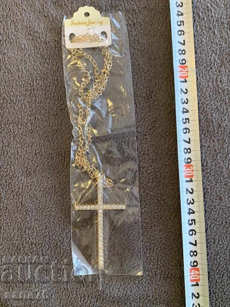 Красиво ново дамско колие-Кръст-11 с цена € 1.50 | 2.93 лв. Красиво ново дамско колие-Кръст-11 с цена € 1.50 | 2.93 лв.