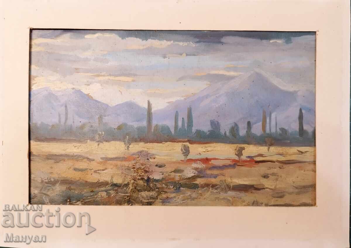 Painting by Dimitar Valkanov. with price 250.00 BGN | € 127.82 Painting by Dimitar Valkanov. with price 250.00 BGN | € 127.82