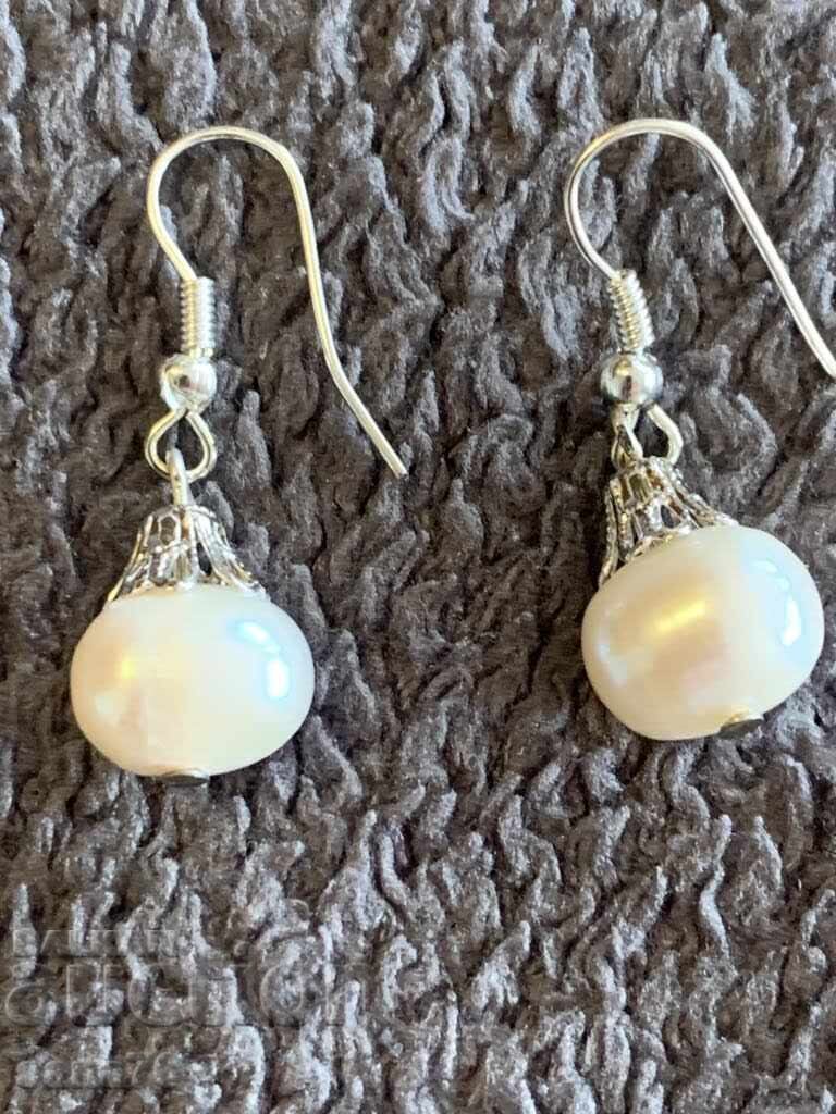 Beautiful new women's earrings with pearls-1 Beautiful new women's earrings with pearls-1