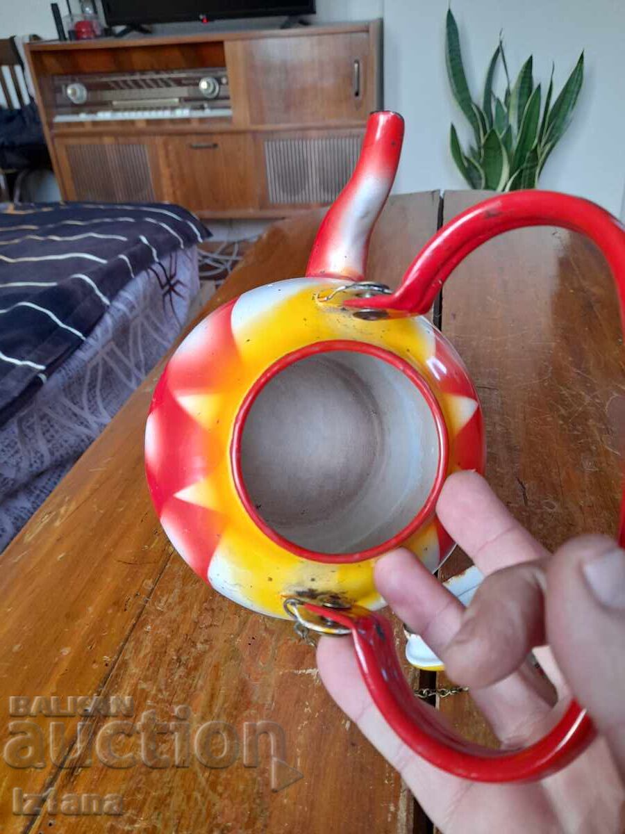 Old enamel teapot - 6 Old enamel teapot - 6