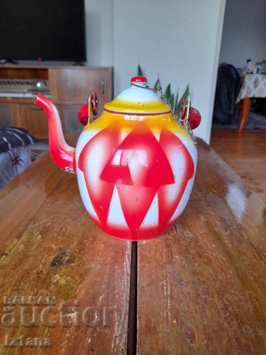 Old enamel teapot Old enamel teapot
