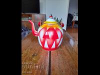 Old enamel teapot