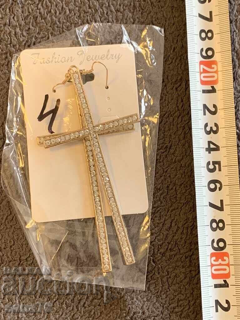 Beautiful new women's earrings with crosses-4 Beautiful new women's earrings with crosses-4