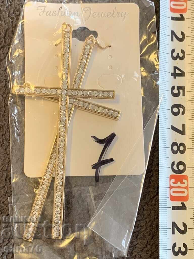 Beautiful new women's earrings with crosses-7 Beautiful new women's earrings with crosses-7