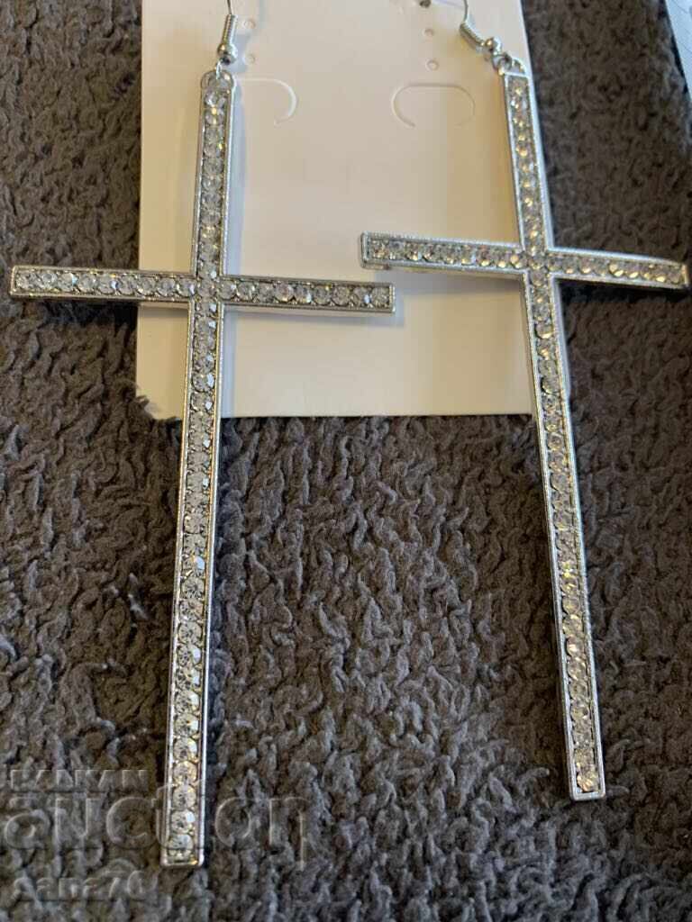 Beautiful new women's earrings with crosses-8 Beautiful new women's earrings with crosses-8