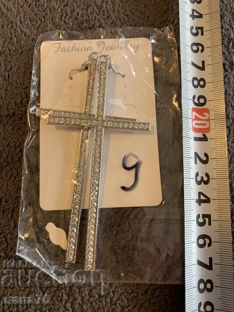 Beautiful new women's earrings with crosses-9 Beautiful new women's earrings with crosses-9