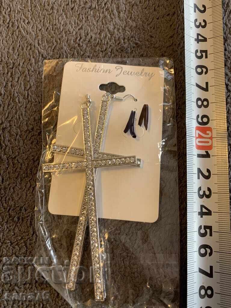 Πανέμορφα νέα γυναικεία σκουλαρίκια με σταυρούς-11