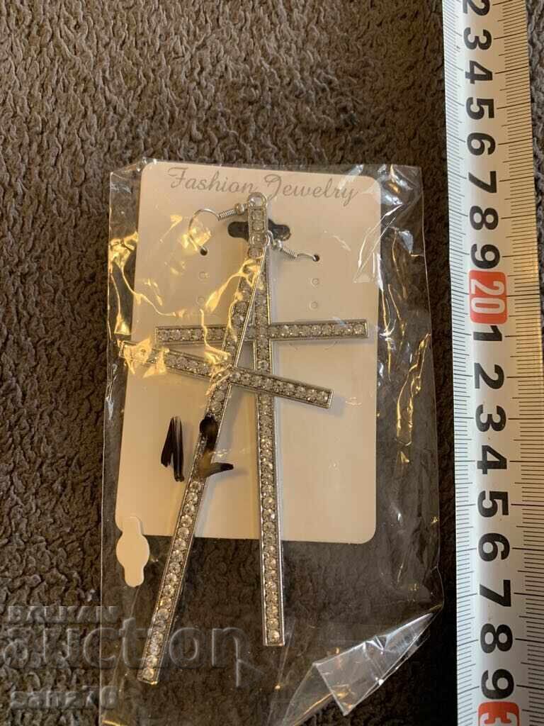 Beautiful new women's earrings with crosses-12