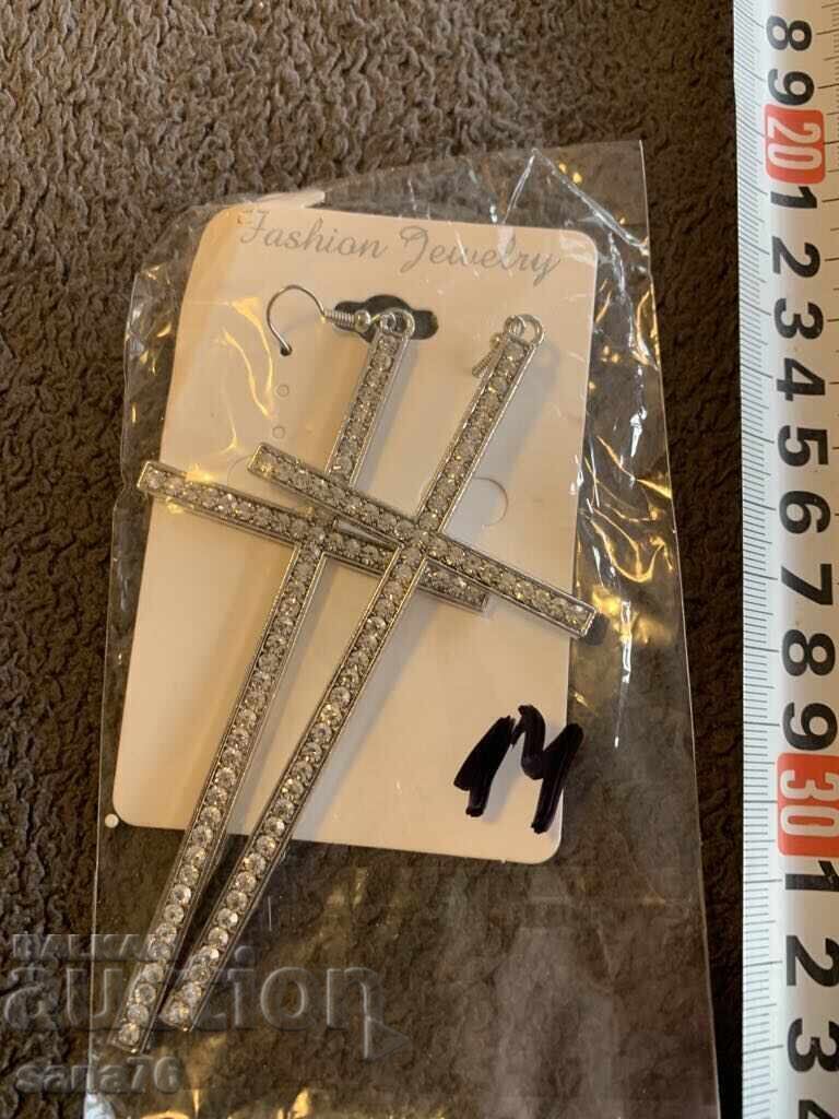 Beautiful new women's earrings with crosses-14 Beautiful new women's earrings with crosses-14