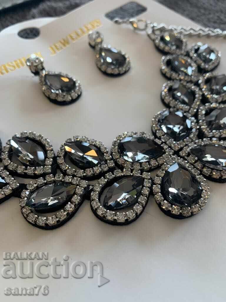 Παράδοση Όμορφο νέο σετ γυναικείων κοσμημάτων-4