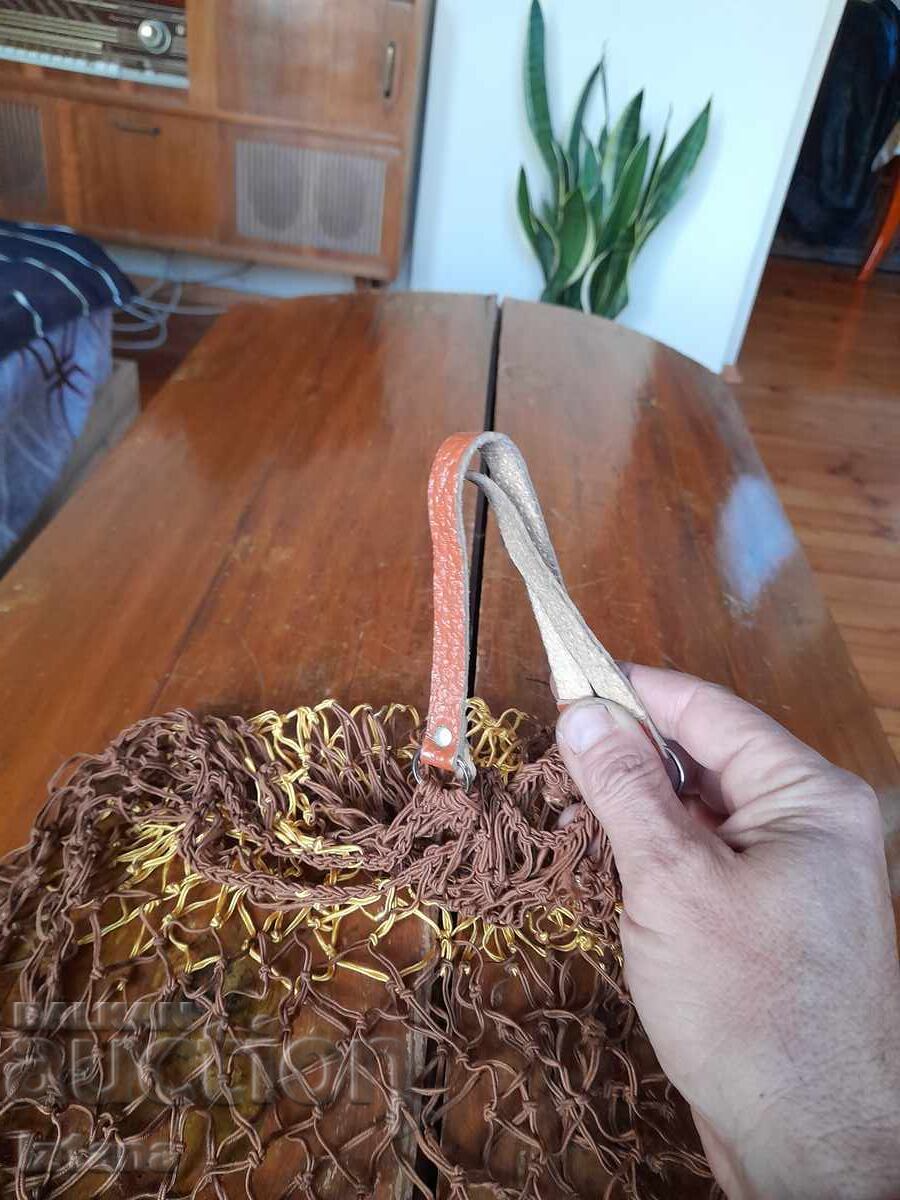 Auction  Old shopping bag, purse