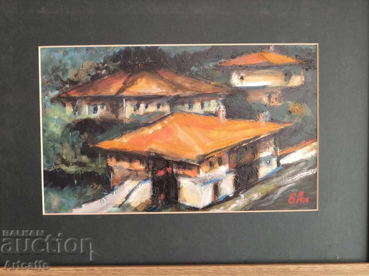 Boris Ahchiyski-painting, oil, signed with price 250.00 BGN | € 127.82 Boris Ahchiyski-painting, oil, signed with price 250.00 BGN | € 127.82