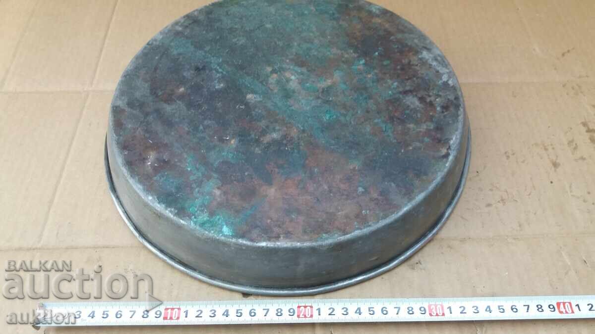 EXCELLENT TINTED RENAISSANCE COPPER TRAY - 7 EXCELLENT TINTED RENAISSANCE COPPER TRAY - 7