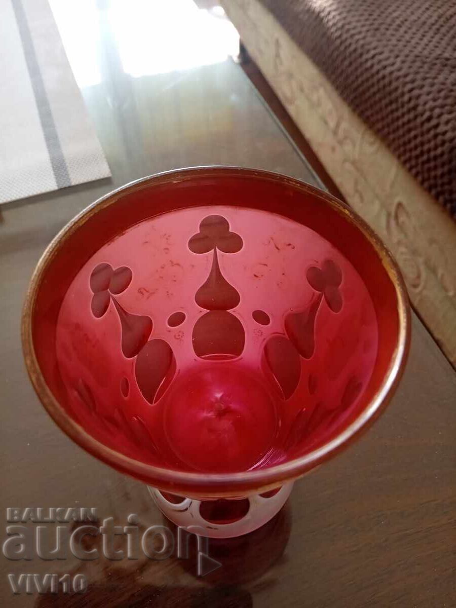 Auction Antique Bohemia enamel mug Auction Antique Bohemia enamel mug