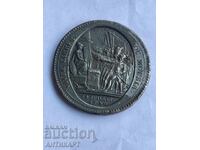 coin token 5 sols France 1790 - 1792 bronze trade token