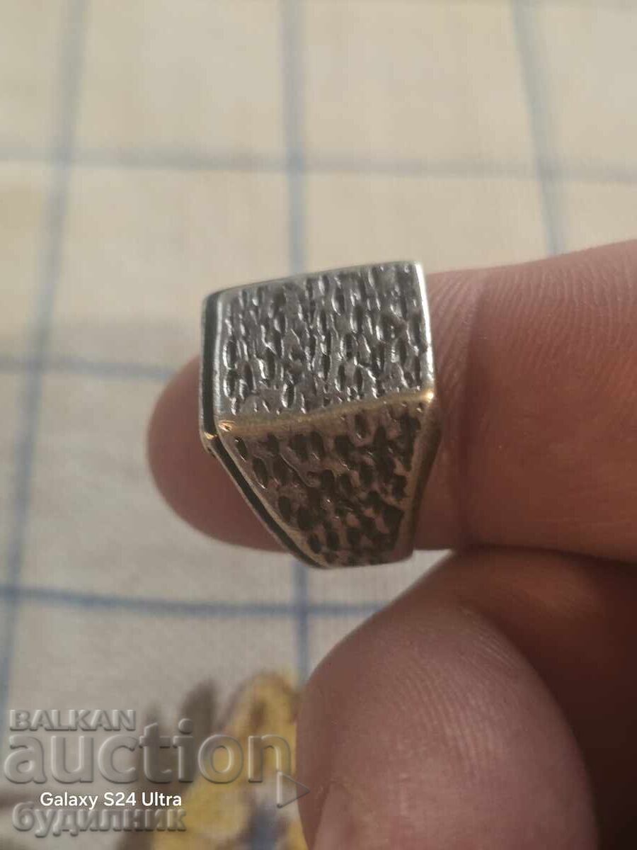 Сребърен Масивен пръстен 19мм 925 Проба. - 5 Сребърен Масивен пръстен 19мм 925 Проба. - 5