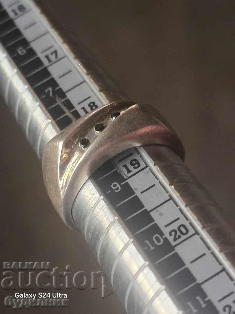 Silver ring 18mm 925 Sample. - 5 Silver ring 18mm 925 Sample. - 5