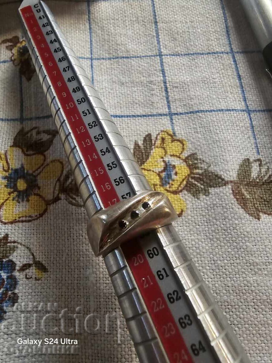 Silver ring 18mm 925 Sample. - 7 Silver ring 18mm 925 Sample. - 7