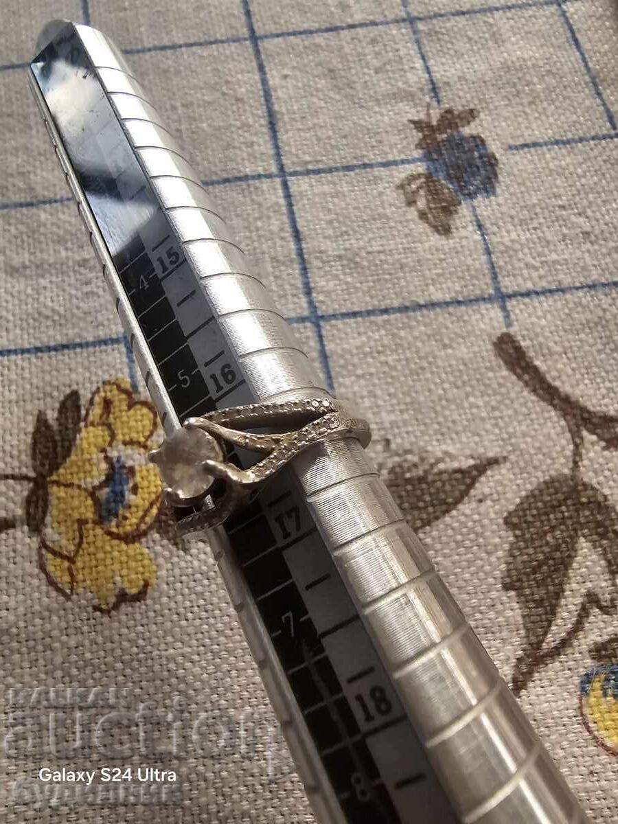 Silver ring 17mm 925 Sample. - 6 Silver ring 17mm 925 Sample. - 6