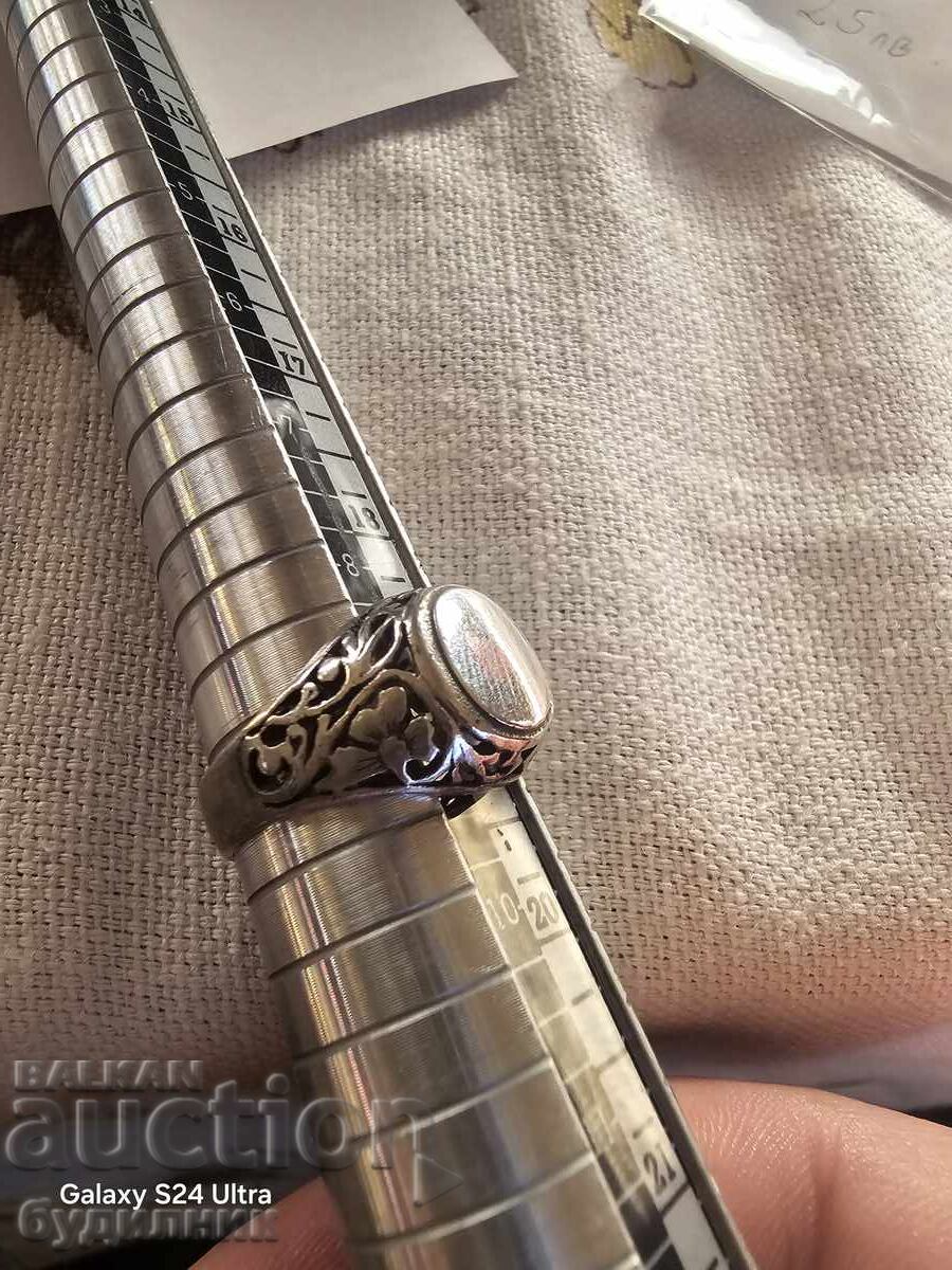 Silver ring 19mm 925 Sample. - 5 Silver ring 19mm 925 Sample. - 5