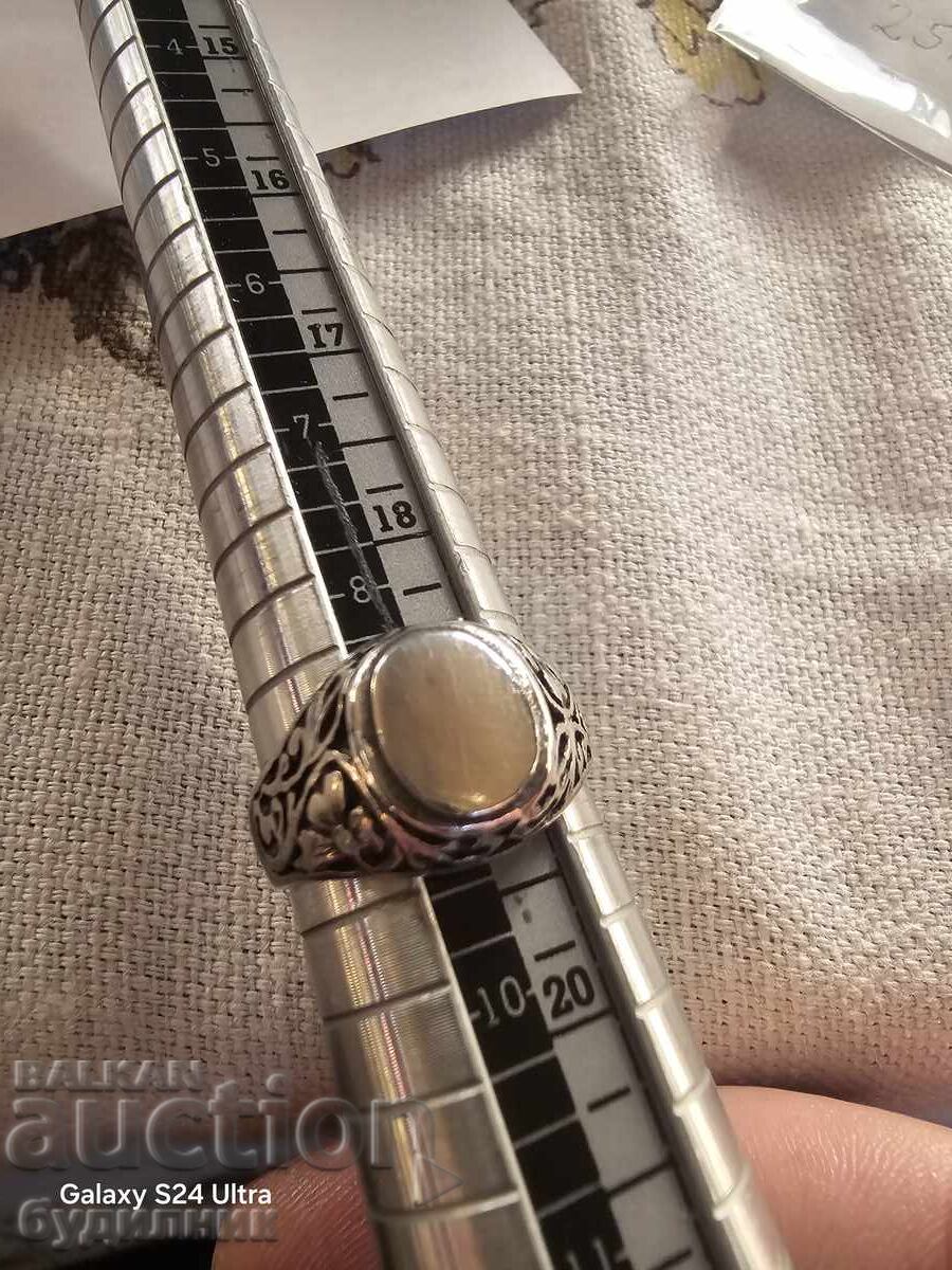 Silver ring 19mm 925 Sample. - 6 Silver ring 19mm 925 Sample. - 6