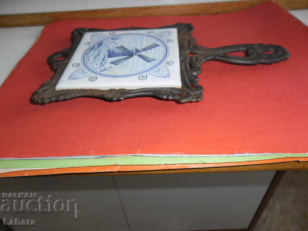 Retro stand, plate for hot dishes - 5