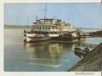 Postcard Bulgaria Ruse Port + steamer "G.Dimitrov"*