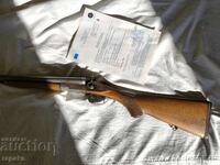 Deactivated Tula rifle. Safe hunting double-barreled rifle, carbine