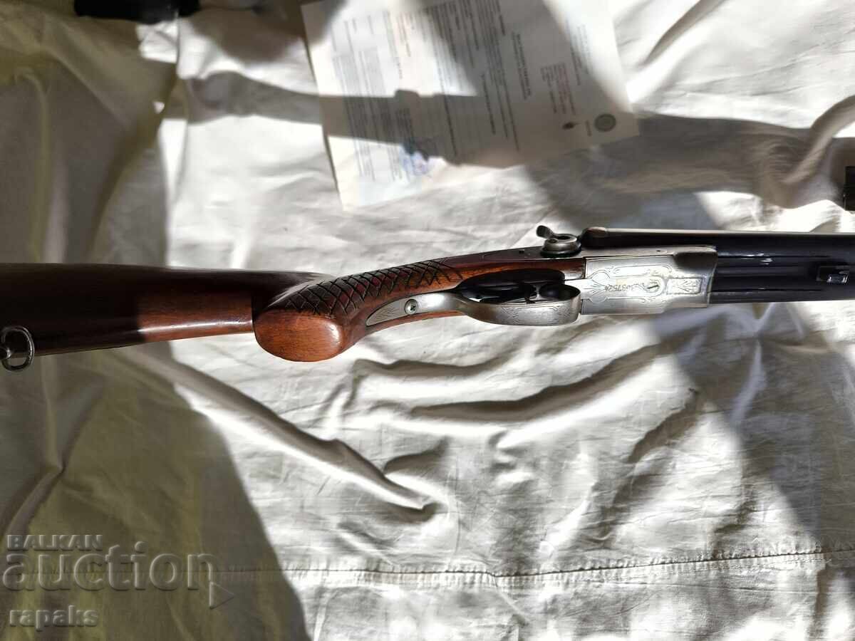 Licitație Armă cu două țevi de vânătoare în siguranță. Tula dezactivată, carabină Licitație Armă cu două țevi de vânătoare în siguranță. Tula dezactivată, carabină