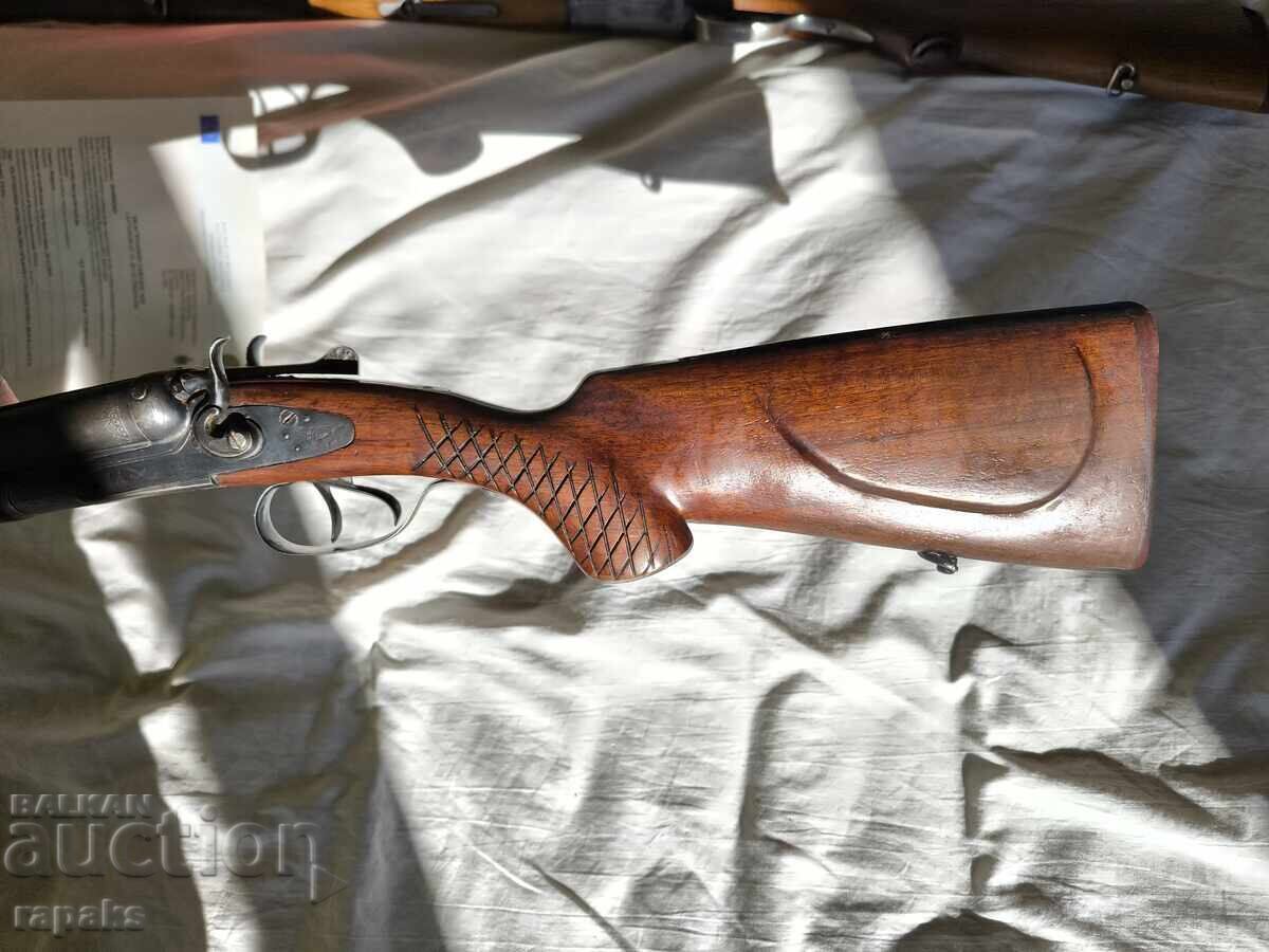 Armă cu două țevi de vânătoare în siguranță. Tula dezactivată, carabină - 6 Armă cu două țevi de vânătoare în siguranță. Tula dezactivată, carabină - 6