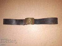 Officer's naval leather belt - Navy, USSR