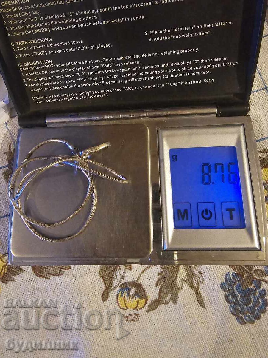 Silver chain with pendant 925 41cm. - 5 Silver chain with pendant 925 41cm. - 5