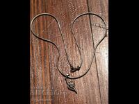 Silver chain with pendant 925 41cm.