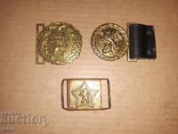 Buckles, military belt buckles. Buckle, belt, uniform