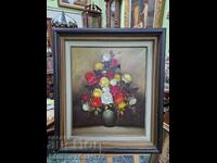 Still life large canvas author oil