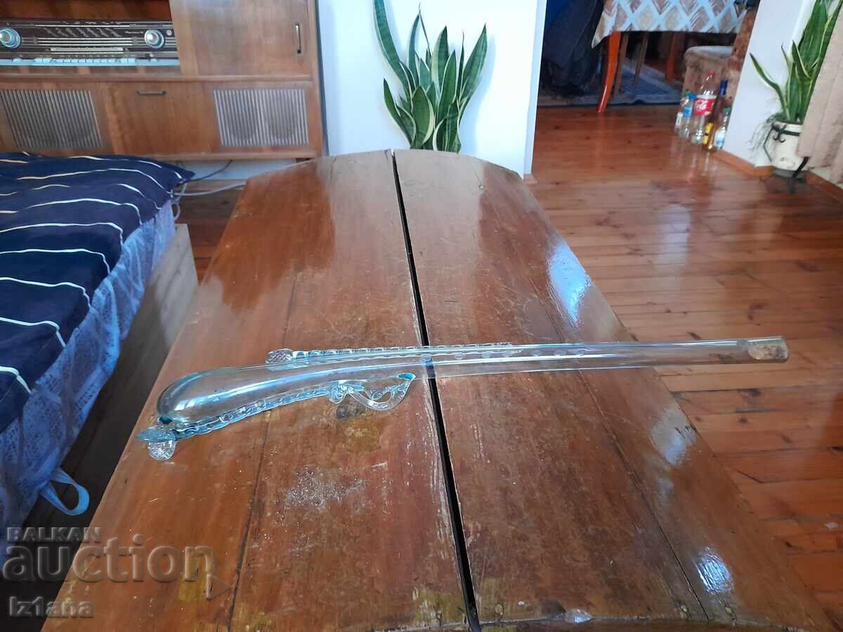 Old glass bottle Rifle Old glass bottle Rifle