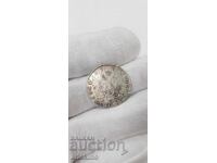 Rare silver half-poltina coin Catherine II 1788 Russia