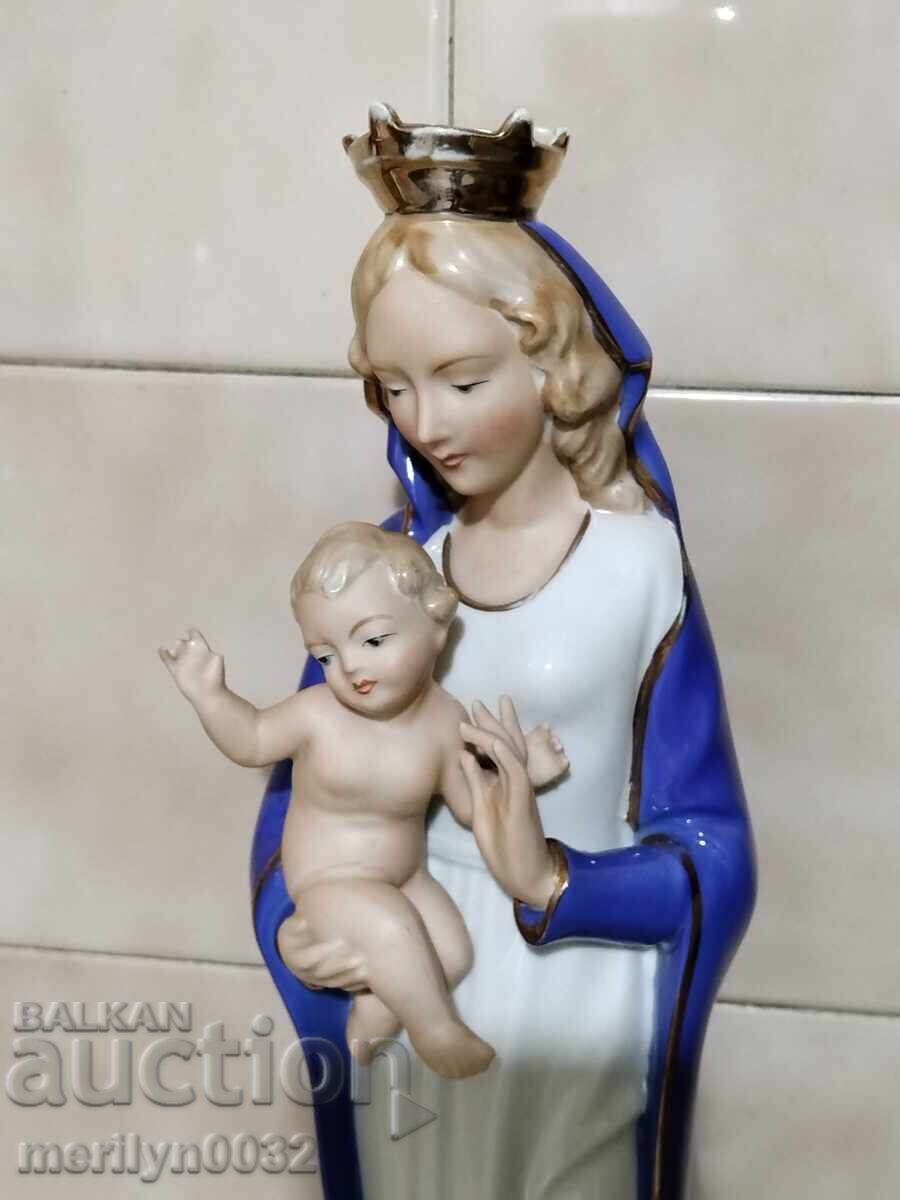 Livrarea Fecioara Maria din porțelan german cu figurina copilaș Germania