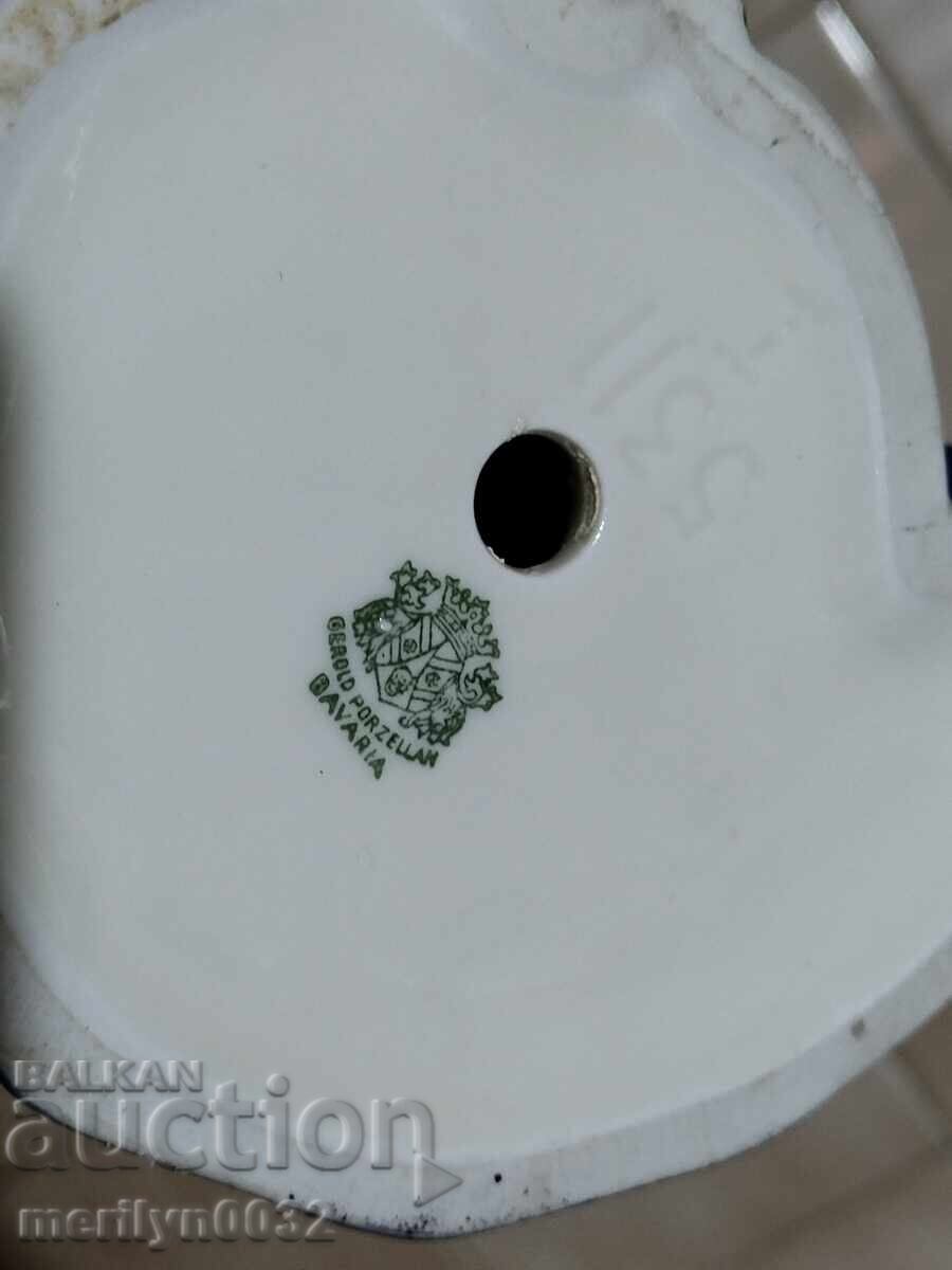 Fecioara Maria din porțelan german cu figurina copilaș Germania - 6