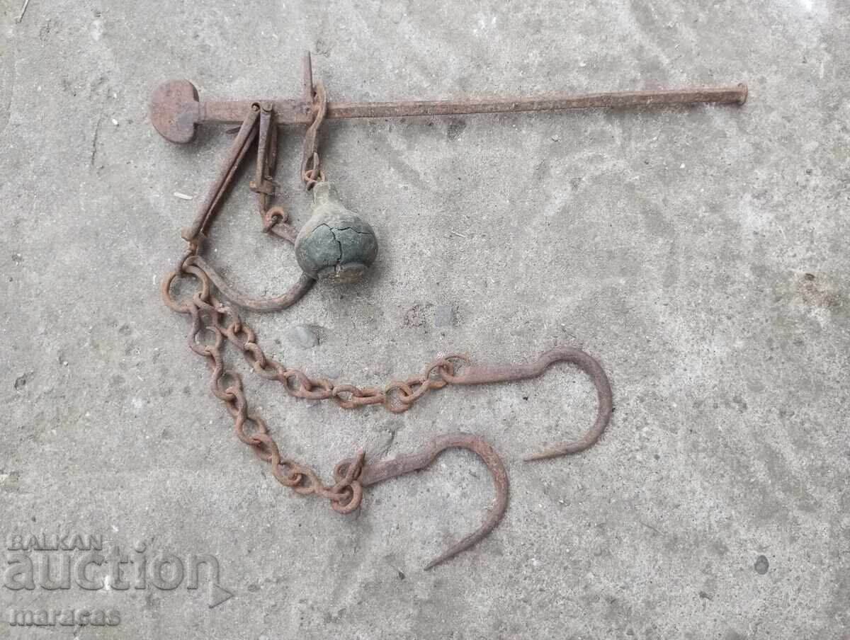 Old Turkish scales with a mace Old Turkish scales with a mace